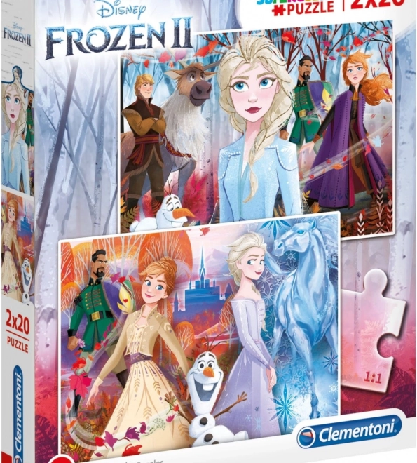 Puzzle 2x20 Super Color La Reine des Neiges 2