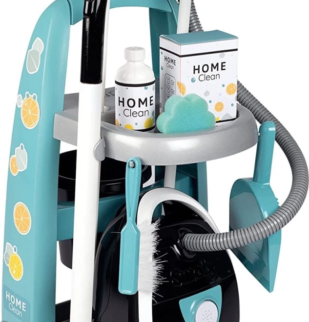 Chariot de ménage pour enfants avec aspirateur SMOBY