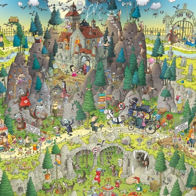 Puzzel Heye Crazy ZOO: Tentoonstelling Transsylvanië 1000 stukjes