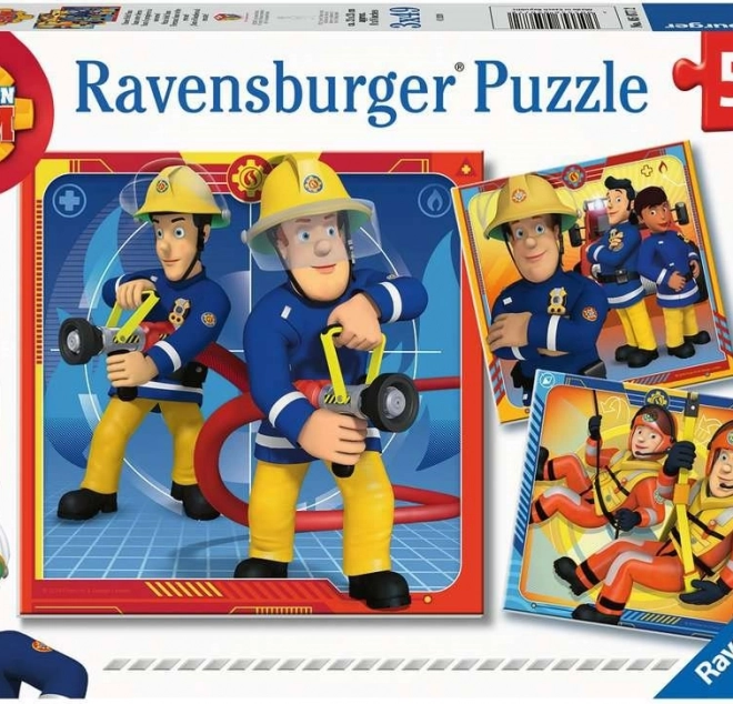 Ravensburger puzzle Fireman Sam on the Rescue 3x49 pieces