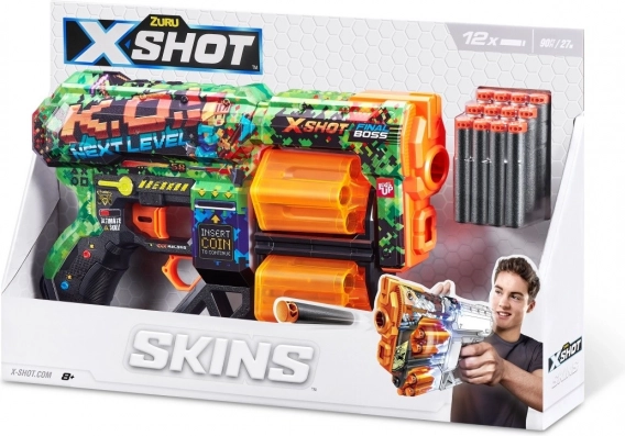X-Shot Skins Dread Blaster with 12 Darts, Version B