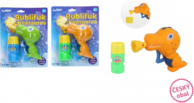 Dinosaur-shaped bubble maker 55 ml – Czech packaging