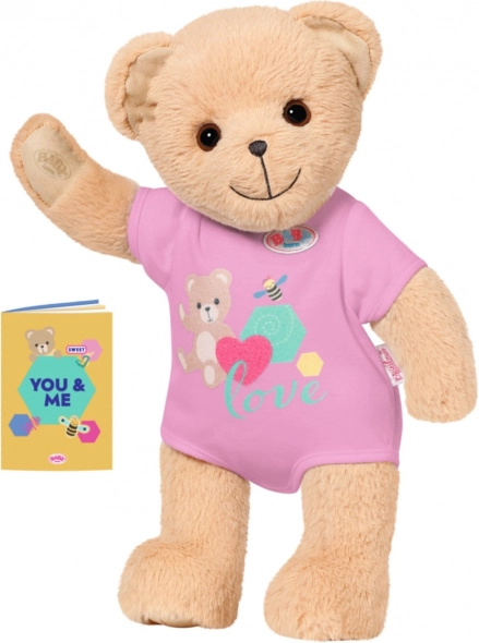 Ourson BABY born en tenue rose