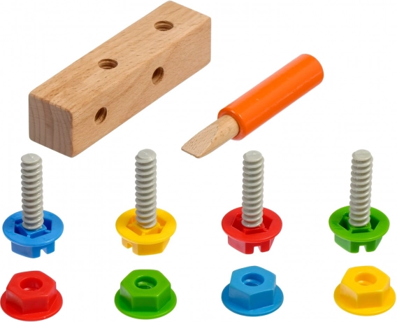 Lucy & Leo vis et écrous – set de jeu Montessori