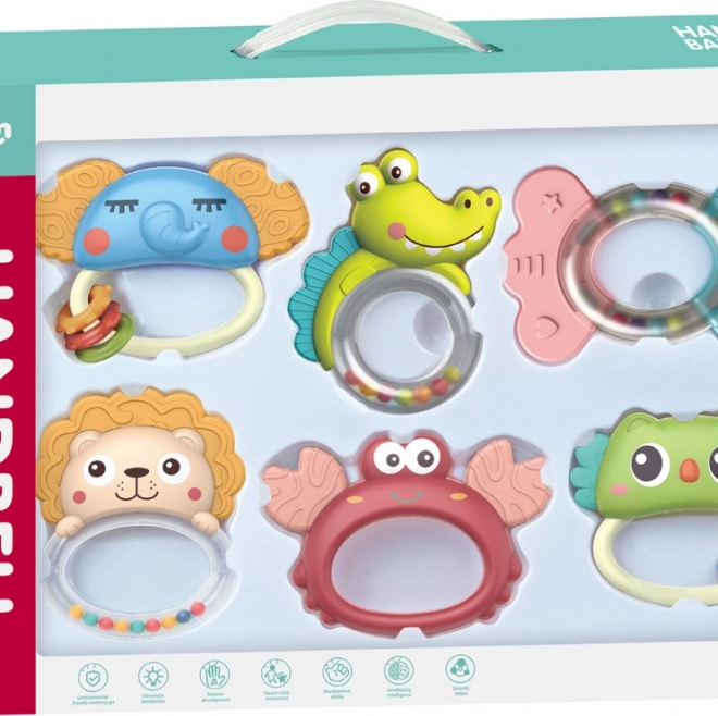 Chipolino set of rattles and teethers for children 6 pieces