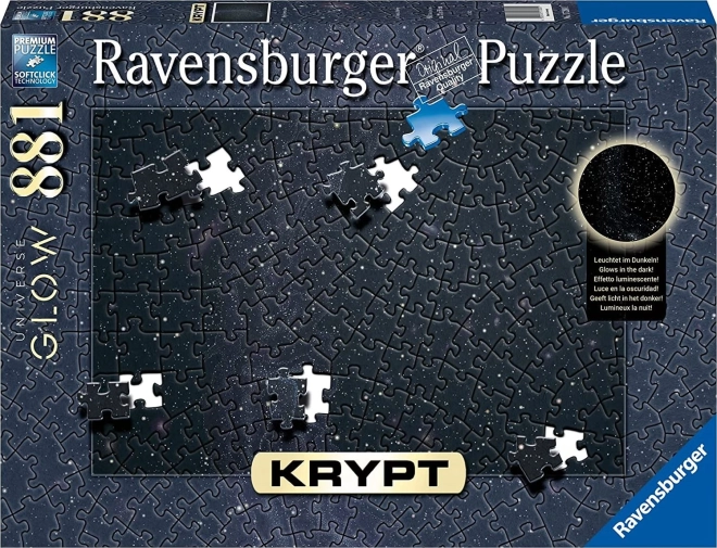 Ravensburger puzzle Krypt Universe Glow 881 pieces