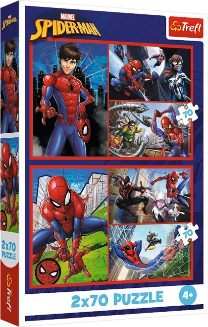 Puzzle 2x70 - Histoires de l'araignée Disney Marvel Spiderman