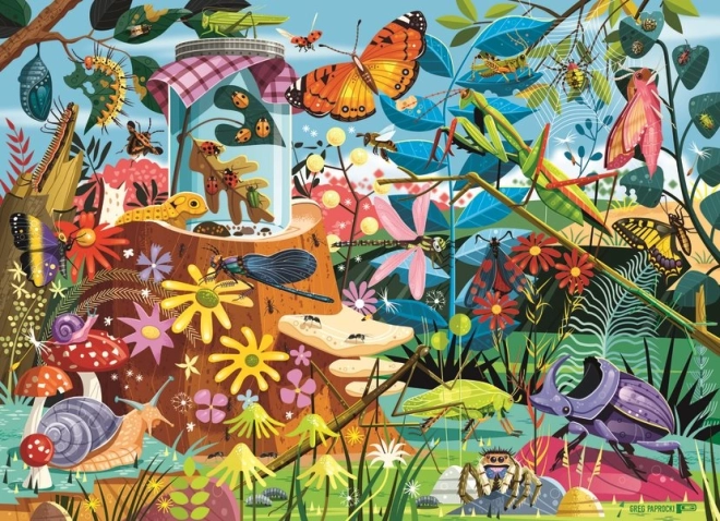 Puzzle Garden Adventure with Bugs 60 Pieces