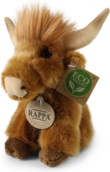 Plush Scottish Highland cattle eco-friendly 16 cm