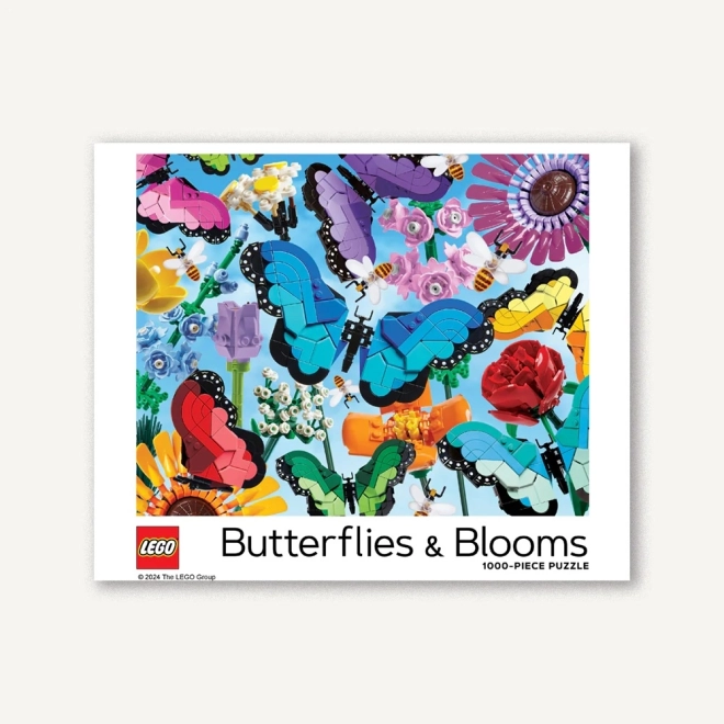 Puzzle LEGO Papillons et Fleurs 1000 pièces