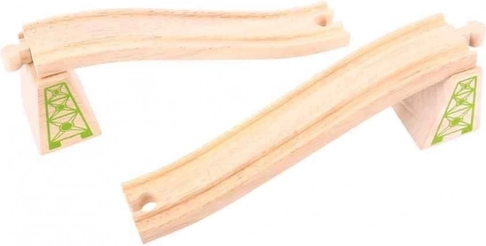 Op- en afritten met pilaren 2 stuks Bigjigs Rail