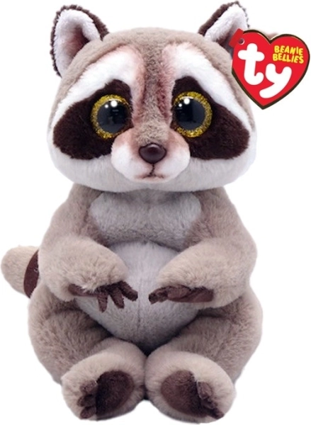 TY Beanie Bellies Petey Plush Raccoon 15 cm