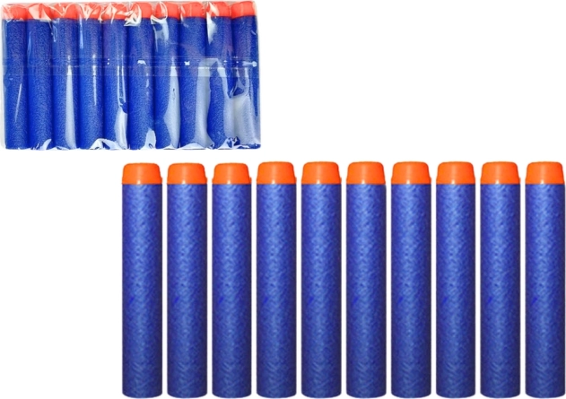 Soft Foam Bullets for Gun, 10 Pieces Blue