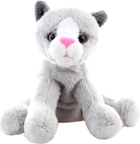 Plush Cat Grey 15 cm