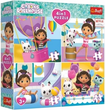 Puzzle Gabby's Dollhouse 4 en 1