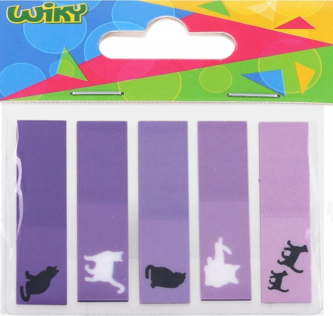 Sticky note pad with stripes – cat
