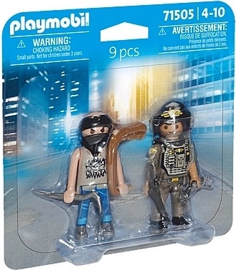Set de figurines PLAYMOBIL Duo Pack Unité spéciale et bandit