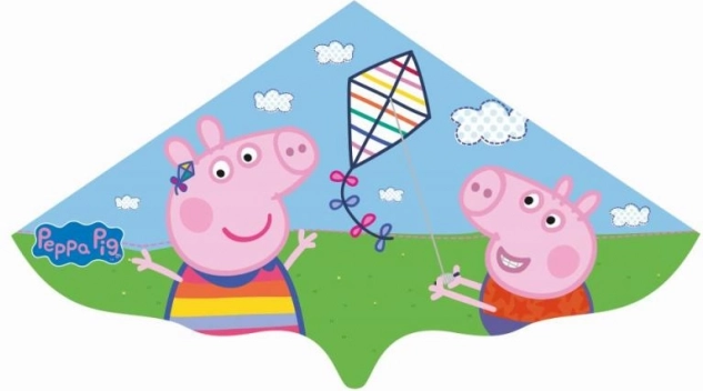 Cerf-volant pour enfants PEPPA PIG en film PE robuste