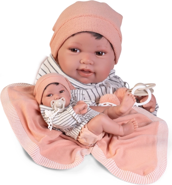 Poupée bébé réaliste avec corps en vinyl complet 42 cm