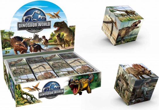 Picture Puzzle Cube Dinosaurs 5.7 cm