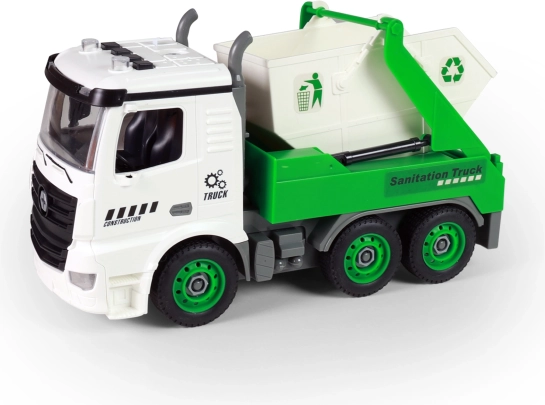 Schroefbare containerwagen met lichten en geluiden