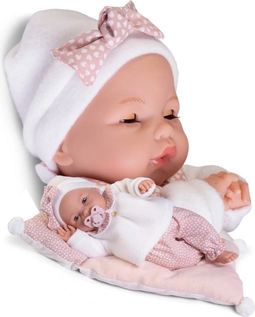 Antonio Juan Bimba poupée clignotante bébé avec corps en tissu doux - 37 cm