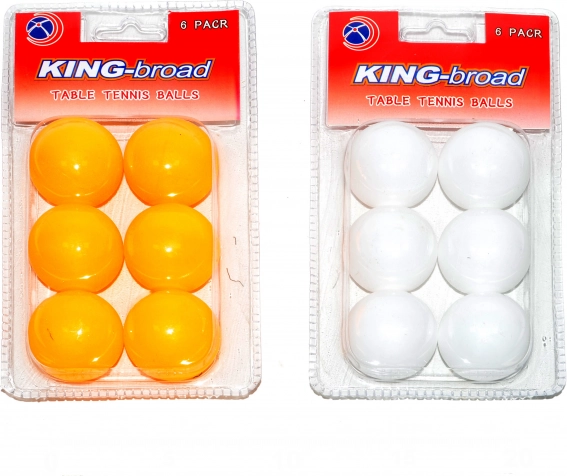 Balles de tennis de table – lot de 6 pièces