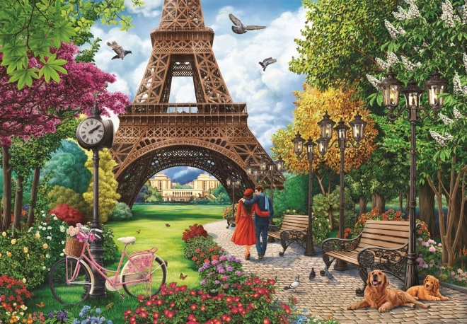 Puzzel Lente in Parijs 500 stukjes