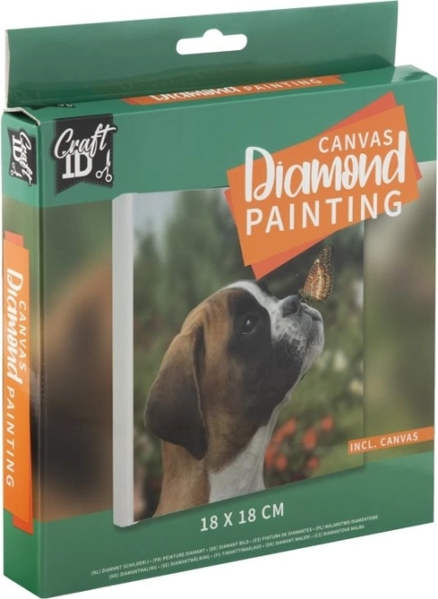 Grafix Diamond Painting Puppy 18x18 cm