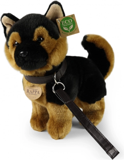 Plush German Shepherd with Leash Eco Friendly