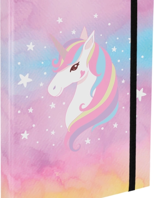 Mappen voor schoolschriften A4 Rainbow Unicorn