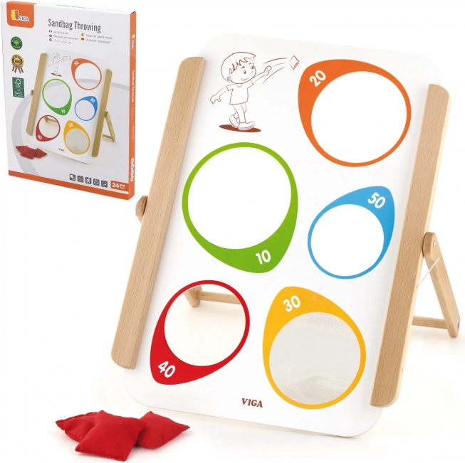 Jeu de lancer sur cible en bois Viga certifié FSC