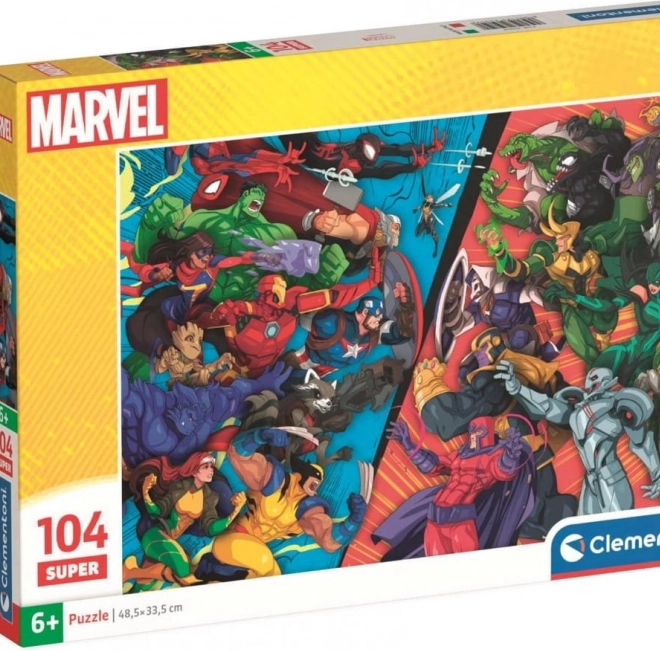 Clementoni Puzzel Avengers vs. slechteriken 104 stukjes