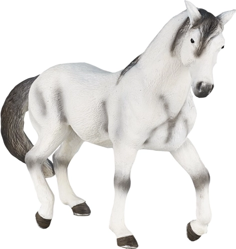 Realistische model van een grijs Andalusisch paard