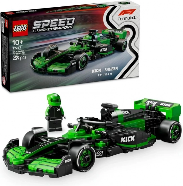 LEGO Speed Champions racewagen KICK Sauber F1 Team C44