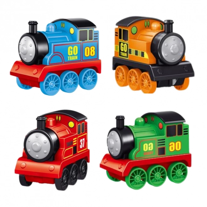 Set locomotieven met aandrijving 4 stuks