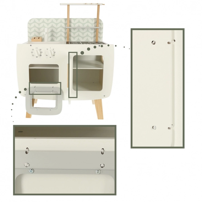 Houten kinderkeuken Lulilo retro