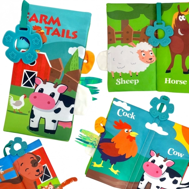 Woopie Baby Stoffbuch mit Tierschwänzen