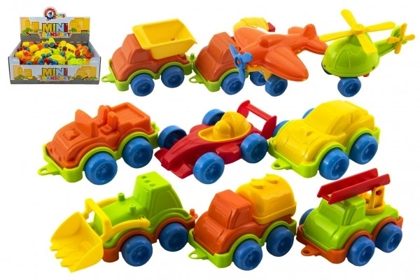 Vervoermiddel mini plastic 10-12cm vrije loop mix soorten