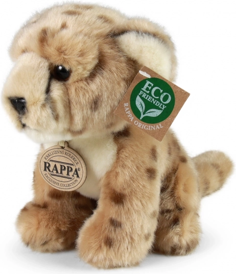Sitting plush cheetah 18 cm eco friendly