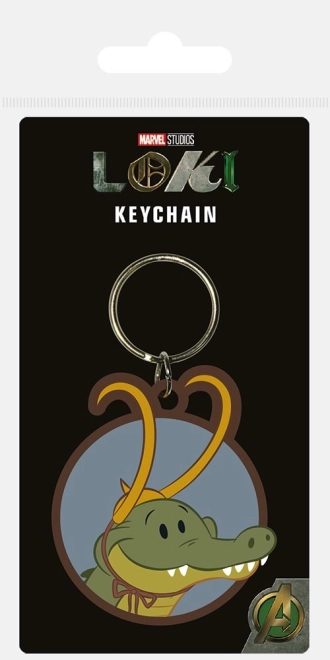 Rubber Keychain Alligator Loki