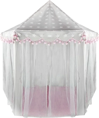 Fairy-tale design with stars and pompoms