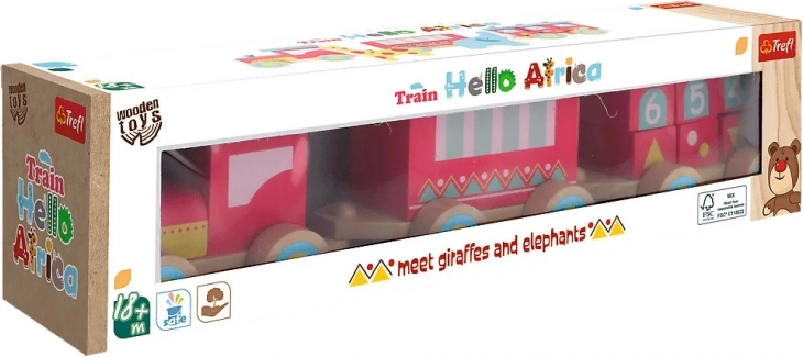 Houten treintje Africa Trefl