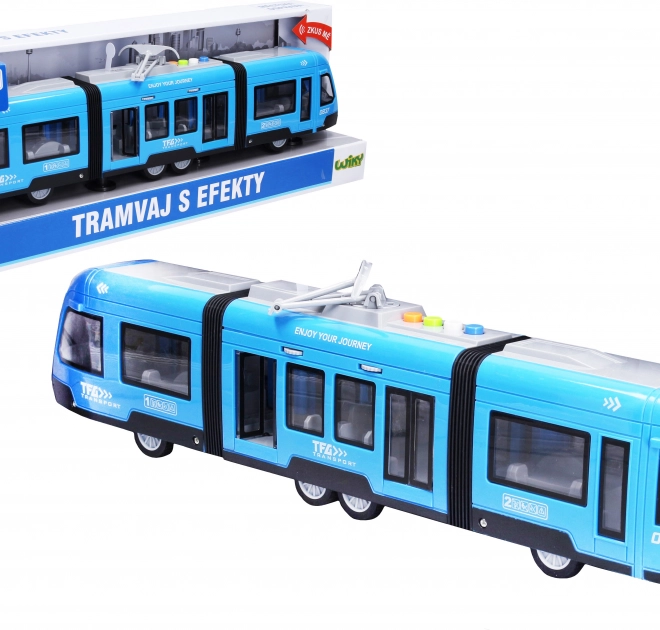 Tramway moderne avec effets 44 cm