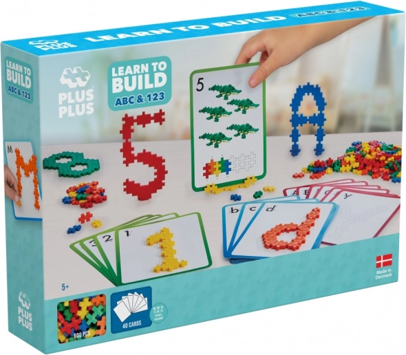 Plus-Plus Learn to Build ABC & 123 Building Set, 600 pieces