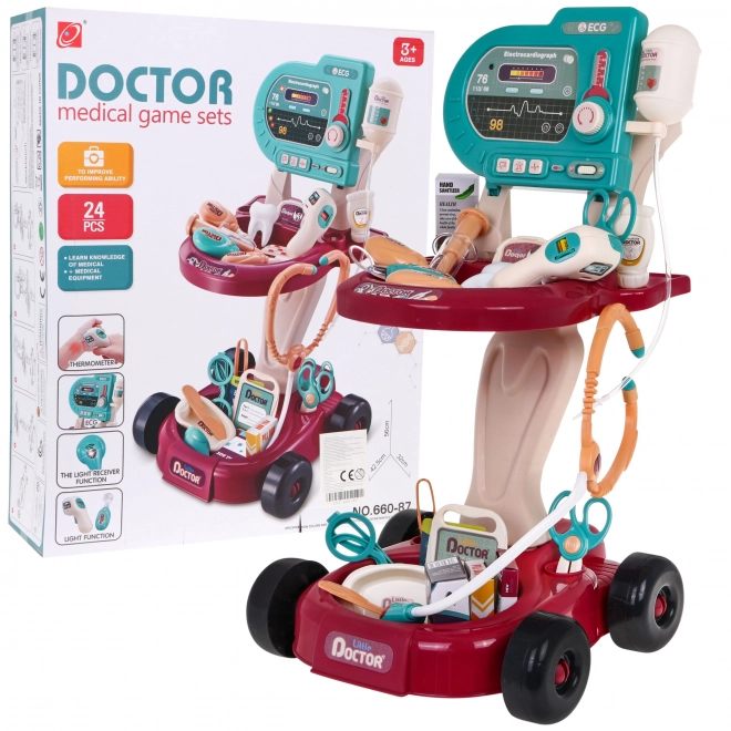 Ensemble médical pour enfants avec ECG 24 pcs