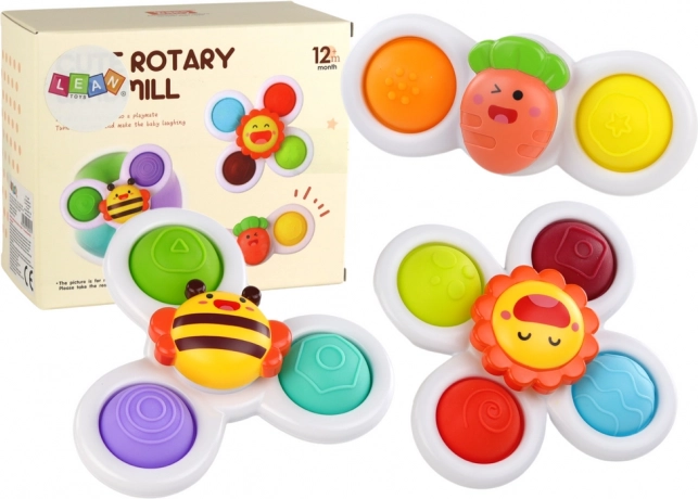 Sensory Toy Spinners Bee Sunshine Carrot Suckers