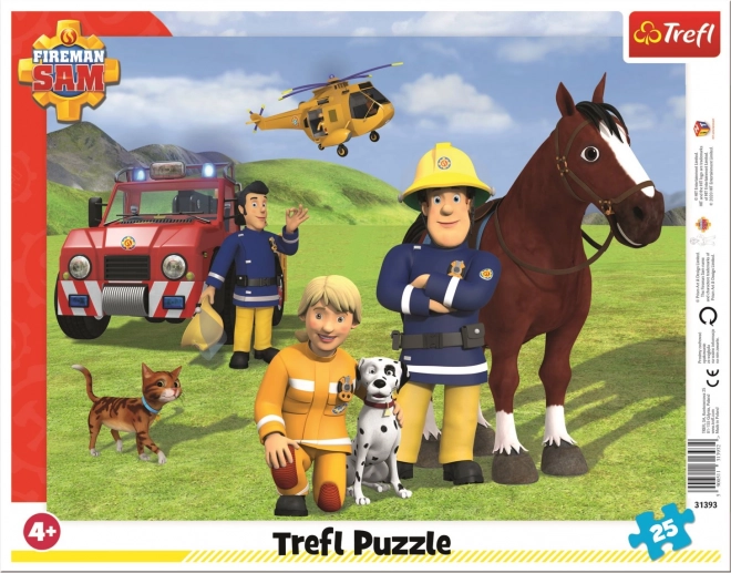 trefl puzzel Brandweerman Sam – op wacht 25 stukjes