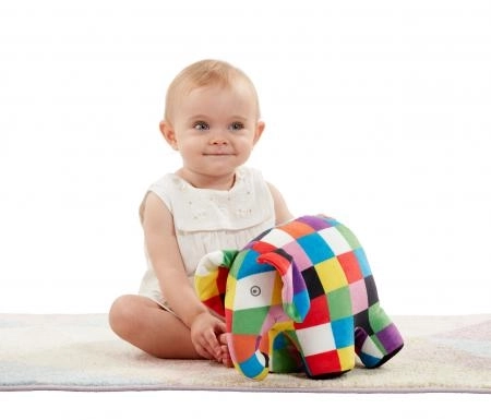 Regenboog Pluchen Speelgoed Olifant Elmer
