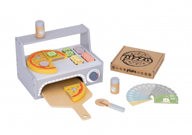 Tooky Toy Holz-Pizza-Set mit Zubehör